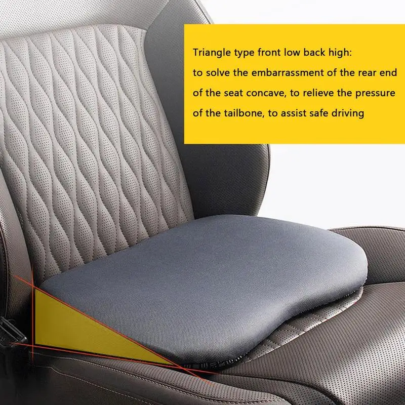 Car Seat Cushions For Driving Adult Car Seat Cushion Auto Seat Pad Increased Design To Relieve Fatigue Hardened Memory Foam