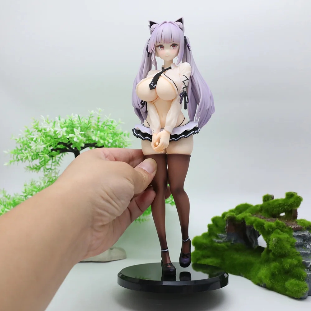 Figurka Alvina z kocimi uszami, 26 cm, mokra, seksowna figurka anime, GK, piękna figurka, model, prezent, figurka akcji, model dla dorosłych, lalka.