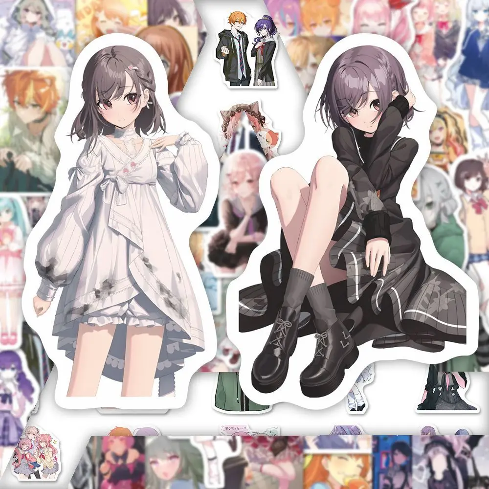 

50 шт. аниме проект Sekai наклейки водостойкие DIY телефон ноутбук чемодан гитара чашка ноутбука мультяшные наклейки детский подарок