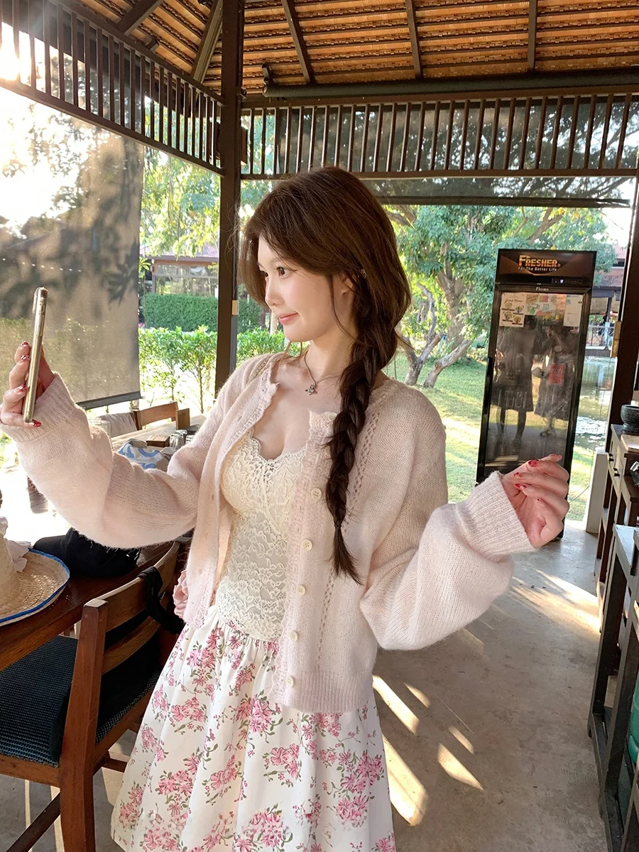 

Вязаный кардиган CallmeEar Gentle like You Svel для женщин, новая весенняя коллекция, удобная нейлоновая вязаная верхняя одежда