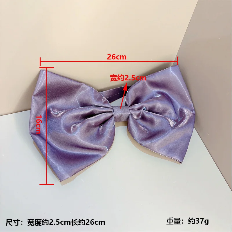 1 Ladies solid color bow cute and sweet neck choker Neck decoration photo prop Necklace accessories