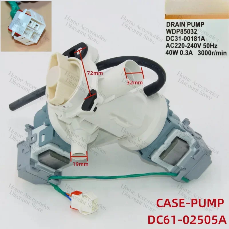 Applicable To Samsung Drum Washing Machine Drain Pump DC61-02505A Circulating Pump Motor Motor