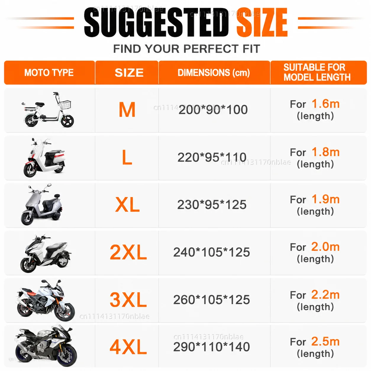 For Malaguti Dune 210D Motorcycle Cover Waterproof Fabric All Season Dustproof UV Protection Moto Rain Cover