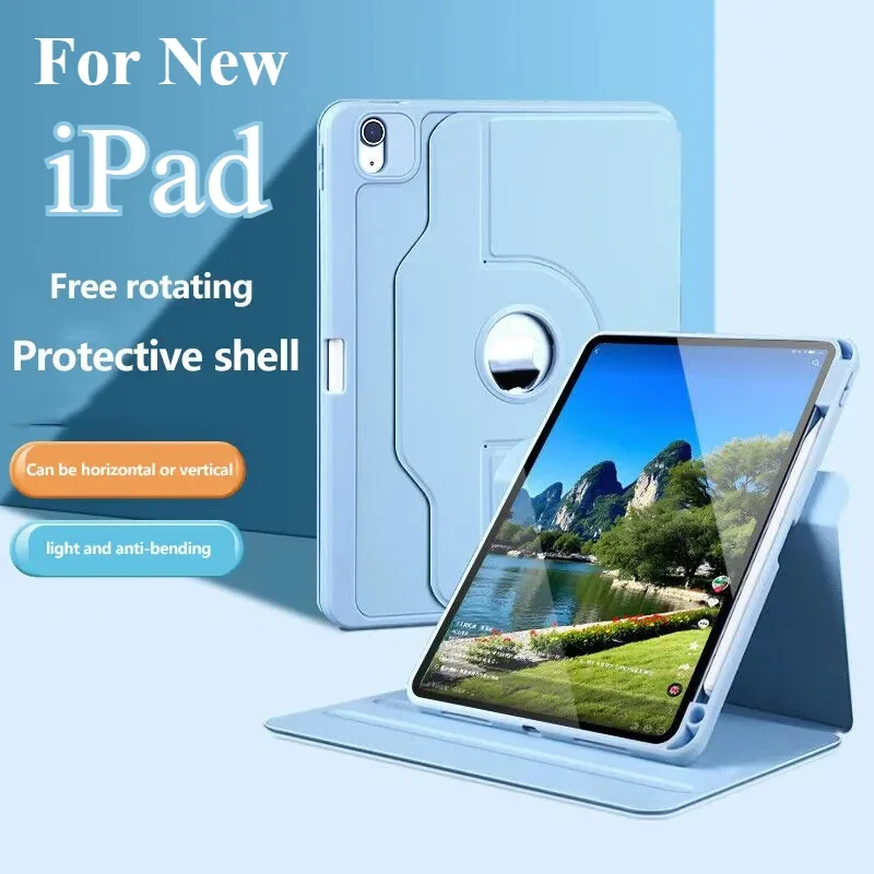 For New IPad A16 11th Generation 2025 Case for IPad Air 7 6 11" M3 M2 Mini7/6 A17 Pro11 13 12.9 M4 Air4/5 10th Flip Rotate Cover