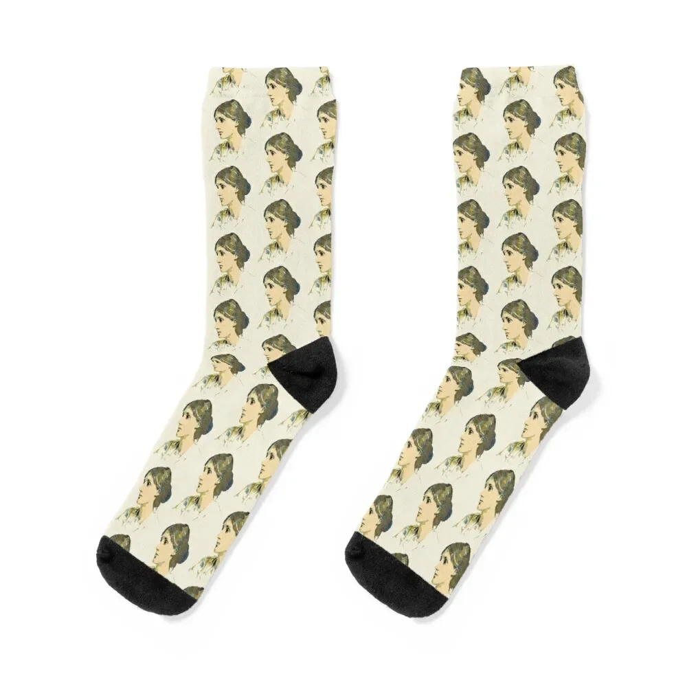 

Virginia Woolf Socks golf designer brand gym funny sock Man Socks Women's