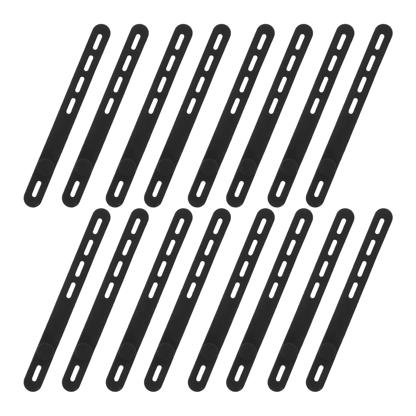 40Pcs Cable Organizer Silicone Wire Ties Adjustable Elastic Reusable Cord Management Wrap for Travel Office Cables