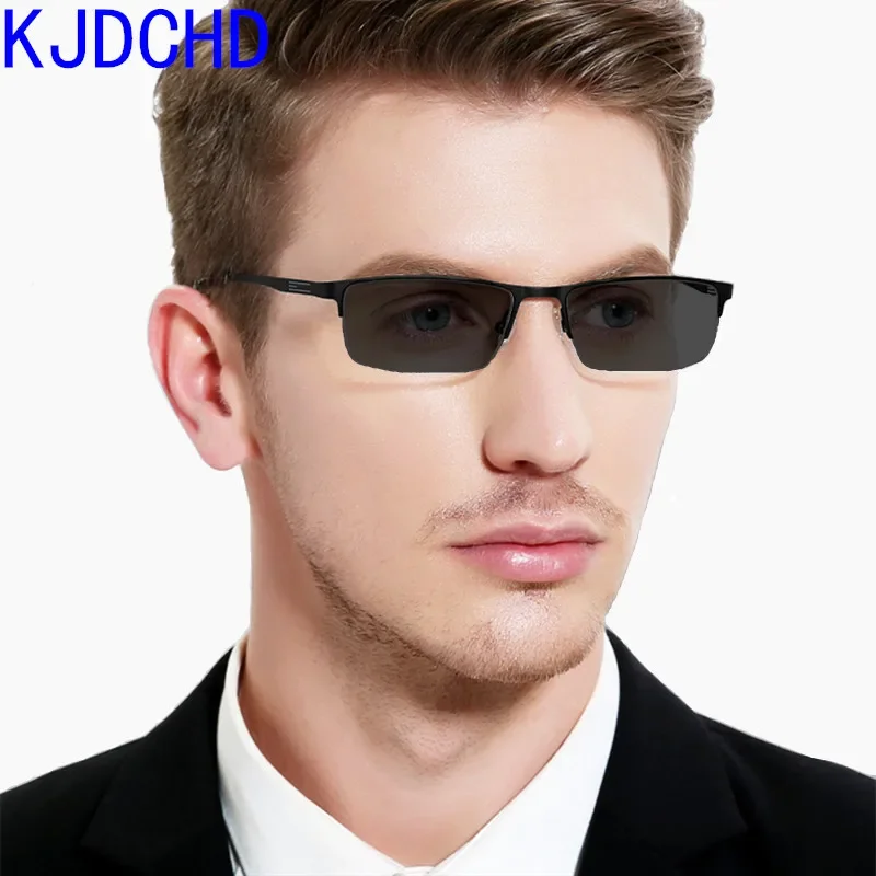 

2024 New Fashion Titanium Alloy Business Sun Discoloration Reading Glasses Men and Women Finished Classic Reading Glasses