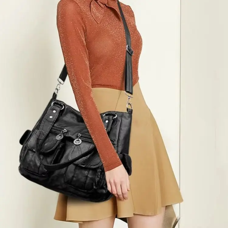 

Fashionable Women's Shoulder Bag, Large-Capacity Soft Leather Handbag, Crossbody Tote, New Style Handbag, Soft Breathable