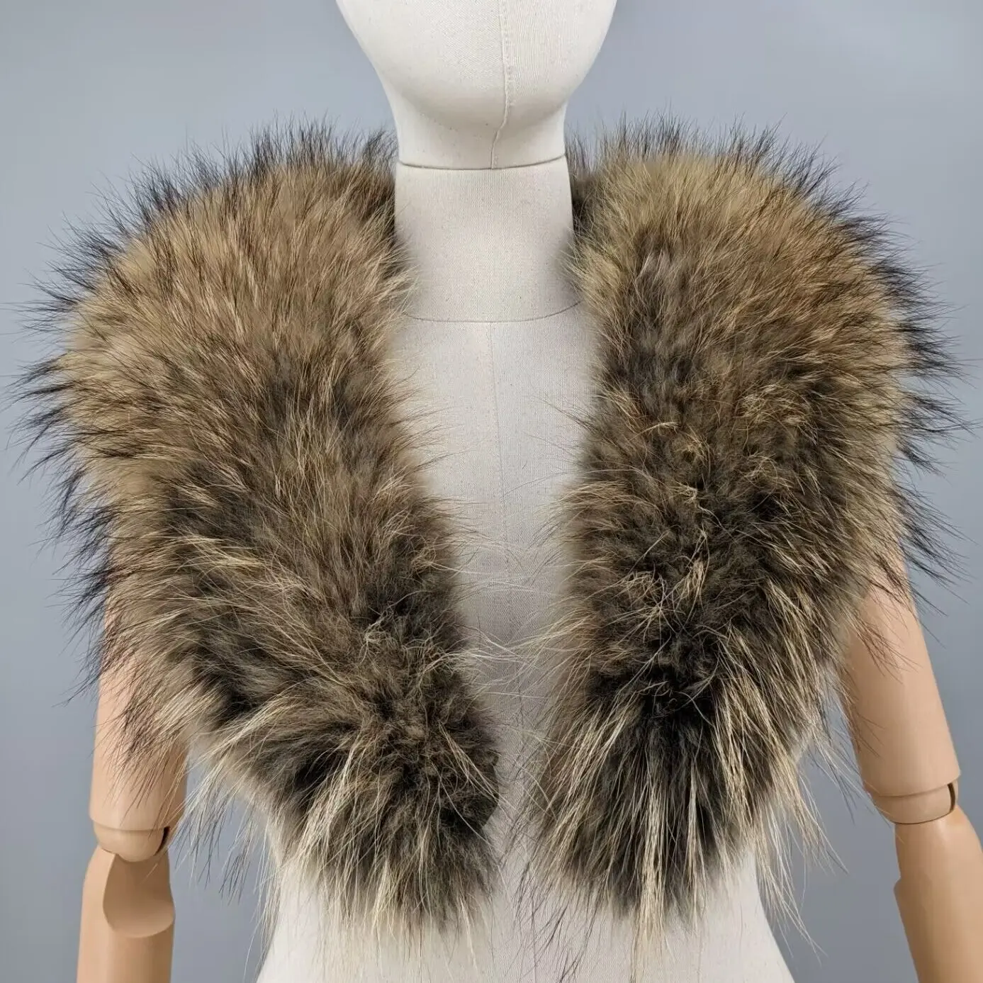 women-khaki-shawl-lapel-real-raccoon-fur-collar-detachable-fluffy-natural-fur-trim-for-winter-coat-overcoat-parka-jacket