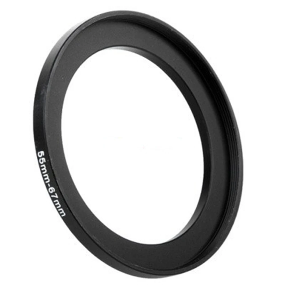 Aluminium Zwart Step-Up Filterring 55Mm-67Mm 55-67 Mm 55 Tot 67 Filter Adapter Lens Adapter Voor Canon Nikon Sony Dslr Cameralens