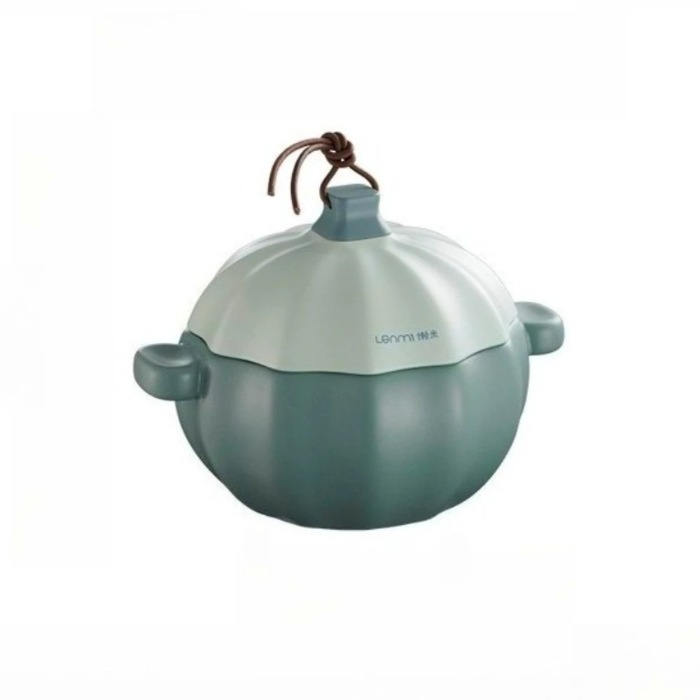 

Кастрюля в форме тыквы, бытовая кастрюля для тушения, супа, устойчивая к высоким температурам, большая емкость, прочная керамическая кастрюля