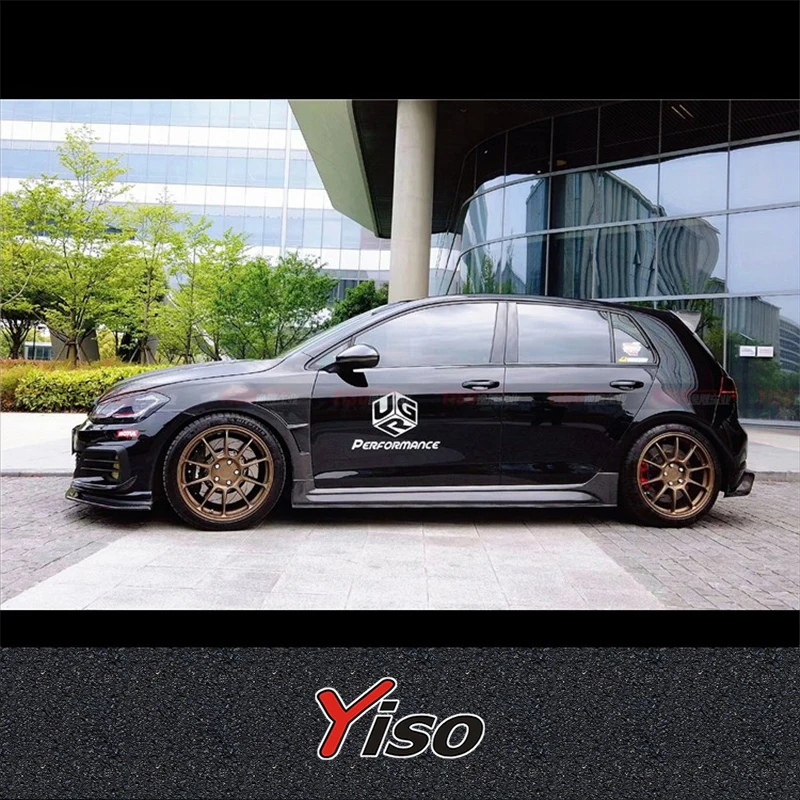 Suitable for GOLF 7 R GTI Rline Modified encirclement Carbon fiber Aspec Side Skirt Aerodynamic kit GOLF 7.5 Aspec Side Skirt