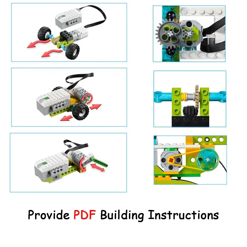 Clearance price Technical Parts WeDo 3.0 Robotics Construction Set Building Blocks Compatible 45300 Wedo 2.0 Educational Toys