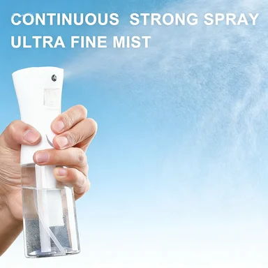 2026 New Continuous Spray Bottle - Ultra Fine Mist Water Sprayer For Hair, Household Cleaning, Plants, Home Goods (1/2 Pcs) Handheld Steamer Iron Jar#Spray Bottle, Spray Bottle For Hair, Kitchen Essentials