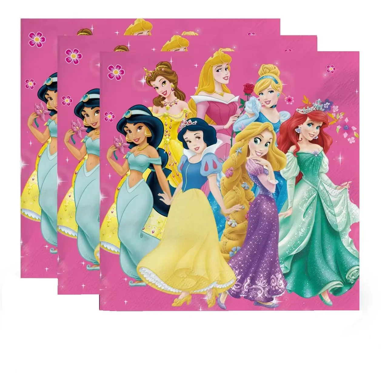 Miniso Prinzessin glückliches Mädchen Kind Geburtstag Thema Party Dekoration Set Party liefert Tasse Platte Banner Hut Beute Tasche Tischdecke dec