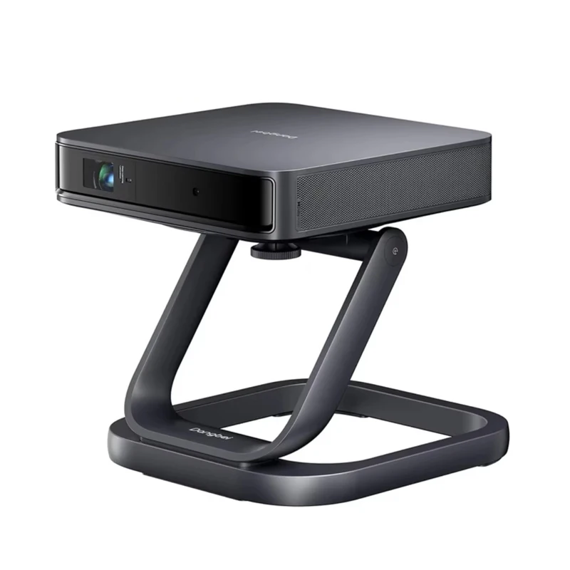 Projecteur d'atome Dangbei 2025 avec support, 1200 Lumens ISO, entr�e pr�te en 3D, haut-parleurs HDR10 2x5W, projecteur de cin�ma maison