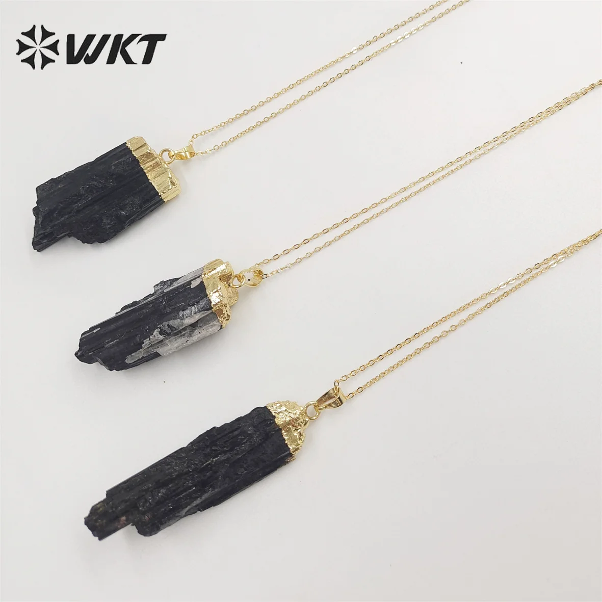 WT-N1405  WKT 2022 HOT STYLE Black Tourmaline Pendant Women PARTY Gift Necklace Trend Jewelry Beautiful Accessory