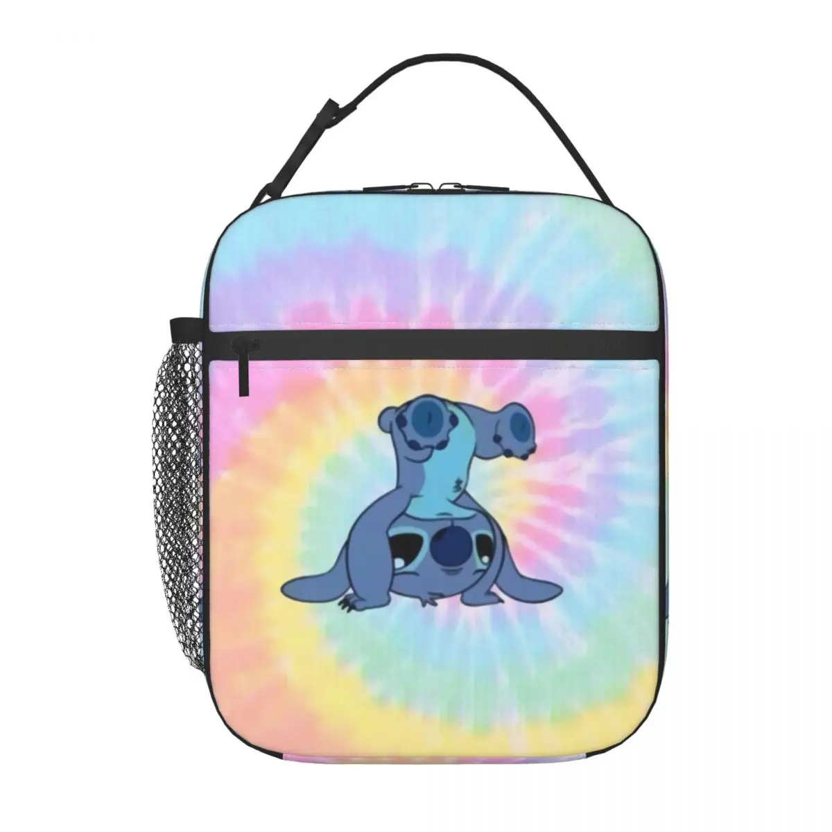 Custom Stitch Upside Down Anime Insulated Lunch Bags for Outdoor Picnic Food Resuable Thermal Cooler Lunch Box Women Children