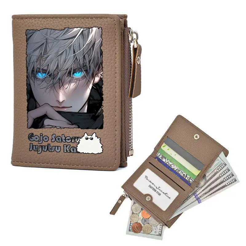 Neue Jujutsu Kaisen Satoru Gojo Megumi Fushiguro Cartoon-Muster Anti-Entmagnetisierungs-Kartentasche Studenten-Geldbörse mit Großer Kapazität Geschenk – Detail 7
