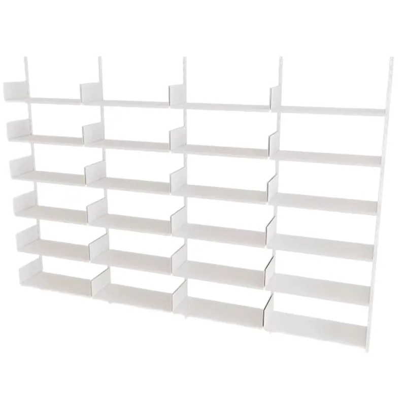 Wall hanging invisible track bookshelf medieval shelf combination multi-layer baffle storage decorative wall shelf