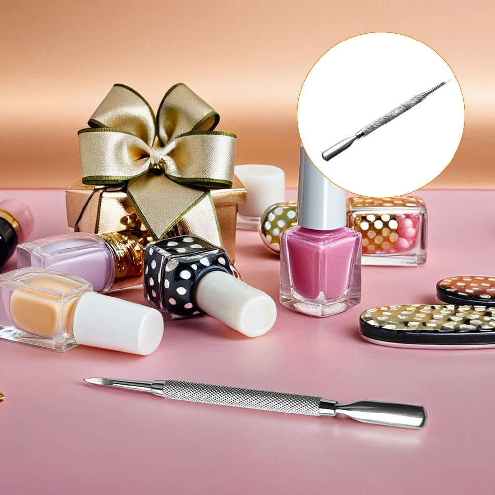 

Nail Spoon Pusher Stainless Steel Cuticle Remover Tool For Manicure Prep Nail Use Ergonomic Design