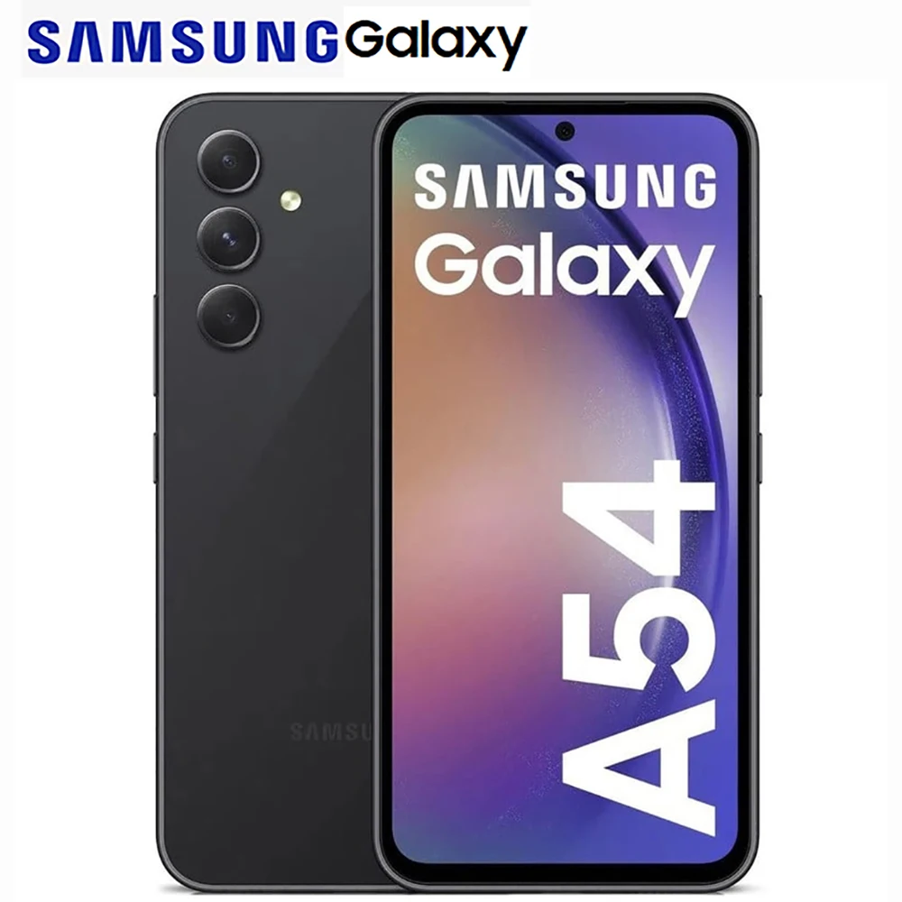 Refurbished Samsung Galaxy A54 5G 6.4-inch US Version A546U NFC 50MP 5000mAh 25W NFC Samsung Smart Android Phone With EightCores