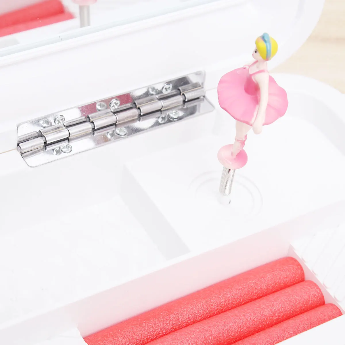 

Decorative Music Box Miniature Rotary Ballerina Music Boxes Musical Jewellery Box for Women Gift(Purple)