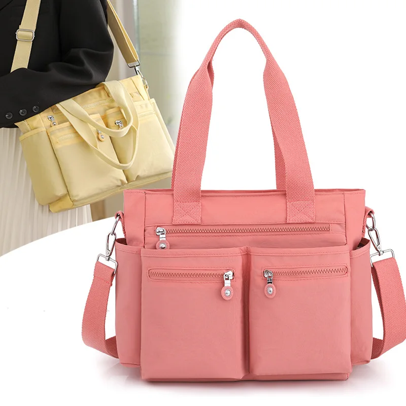 Fashion Women Messenger Bags Shoulder Zipper Bag Waterproof Nylon Travel Crossbody Bag Handbags Sac A Main