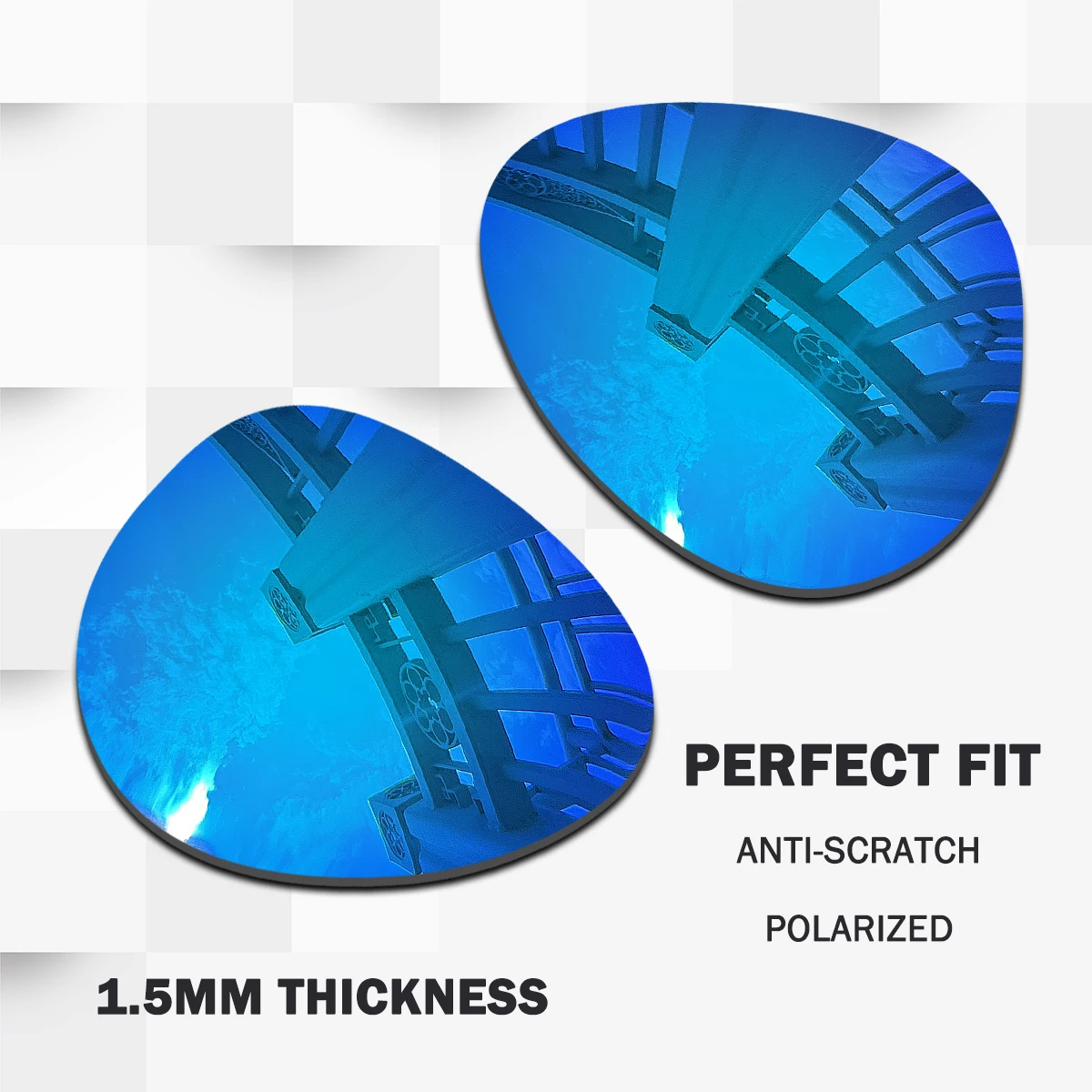 Anti-Scratch 100% Polarized Replacement Lenses for Oakley Split Time OO4129 58mm Sunglasses Frame