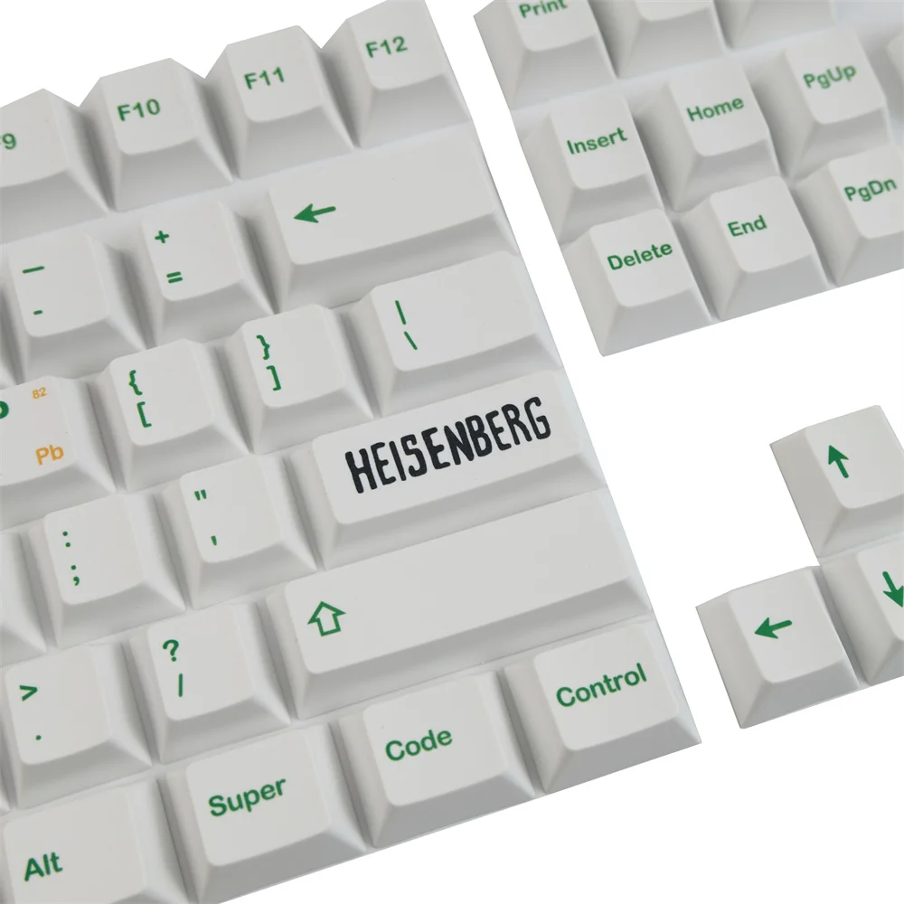 Szokás keycap Fehérítőszer Zsozsó heisenberg keycaps Vadcseresznyefa Idom ANSI Tervezet ISO Beszáll 3U 6.25U 7U spacebar 1.75U 2U Tisztába tesz Tapogat