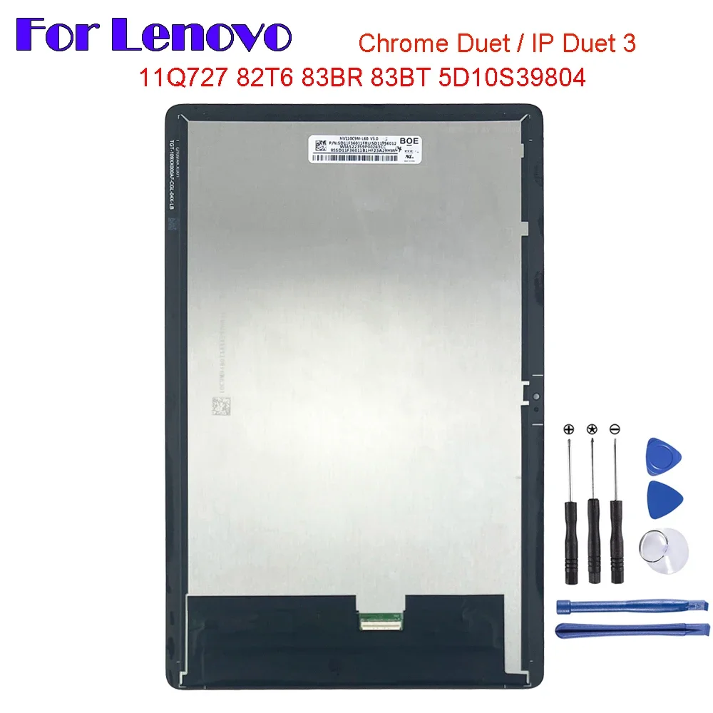 

New For Lenovo IP Duet 3 11Q727 82T6 Chrome Duet EDU 83BR 83BT 5D10S39804 LCD Display Touch Screen Digitizer Assembly