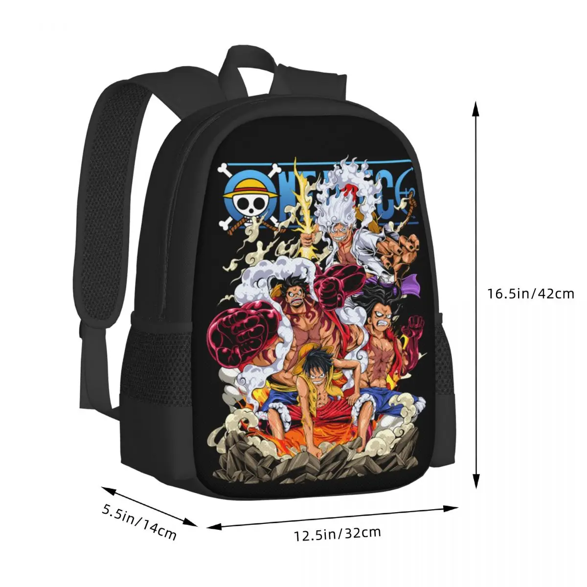 Anime One P-piece Travel Laptop Backpack, Business College School Computer Bag Gift for Men & Women