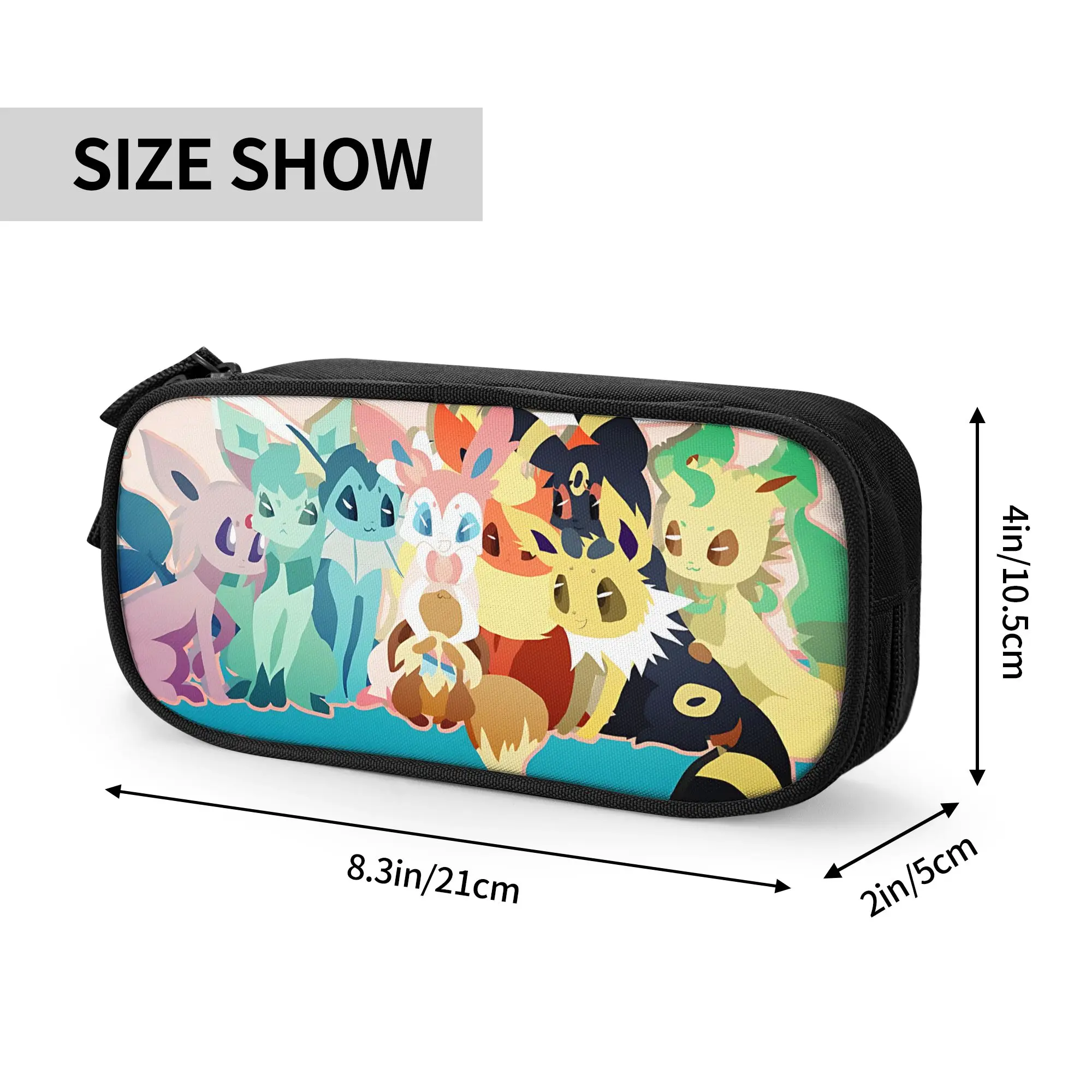 Large Capacity Bags for Child Cartoon Pokemon Theme Anime Eevee  Handheld Study Bag for Boys Gilrs Kids