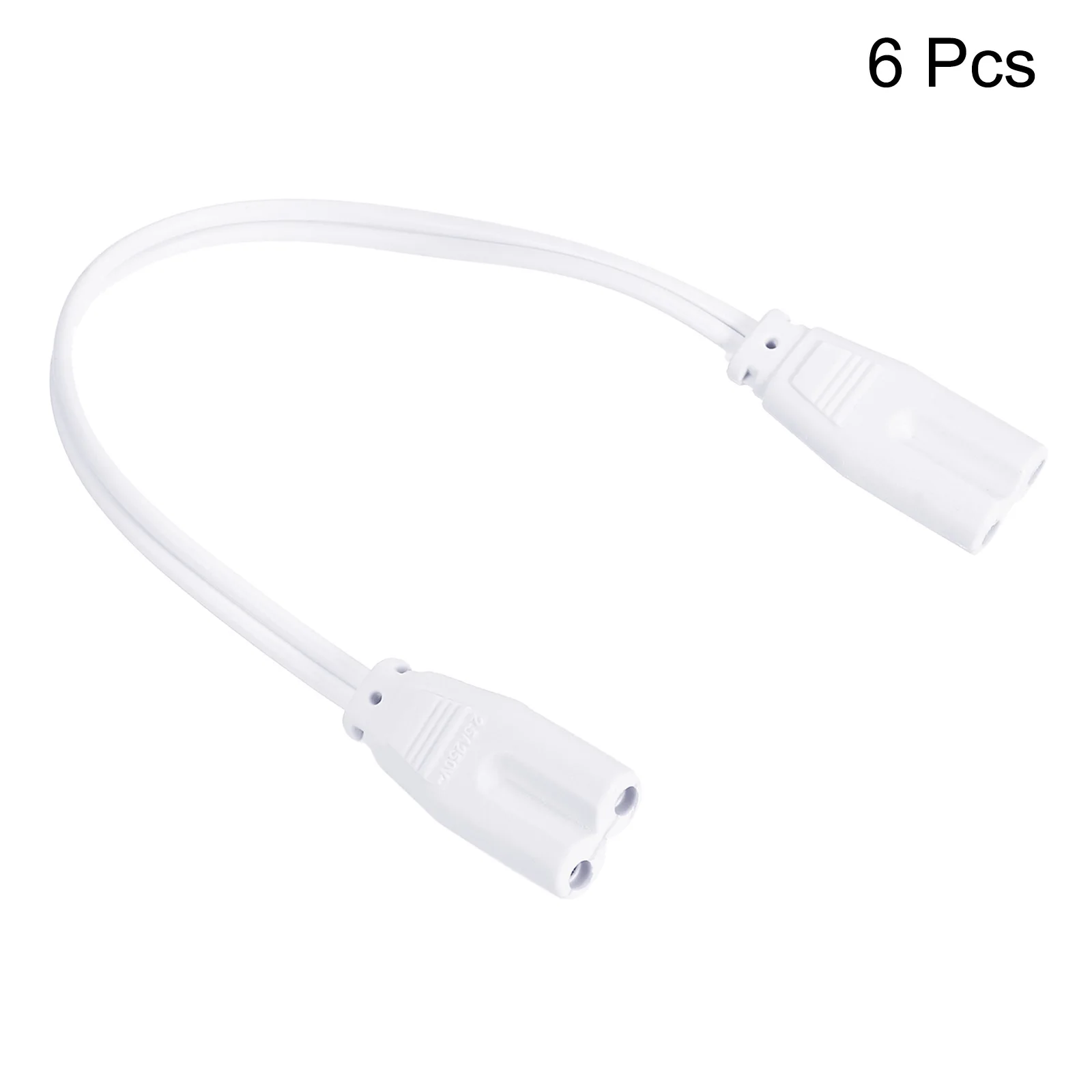 6Pcs 20cm-150cm 2 Pin Double End Light Link Cords cavo di prolunga lampada connettore del cavo di collegamento per tubi luminosi a LED T4 T5 T8