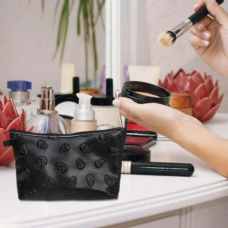 Travel Cosmetic Bag Zippered Cosmetic Pouch For Women Waterproof Female Toiletry Jewelry Storage Bags Portable Make Up Organizer