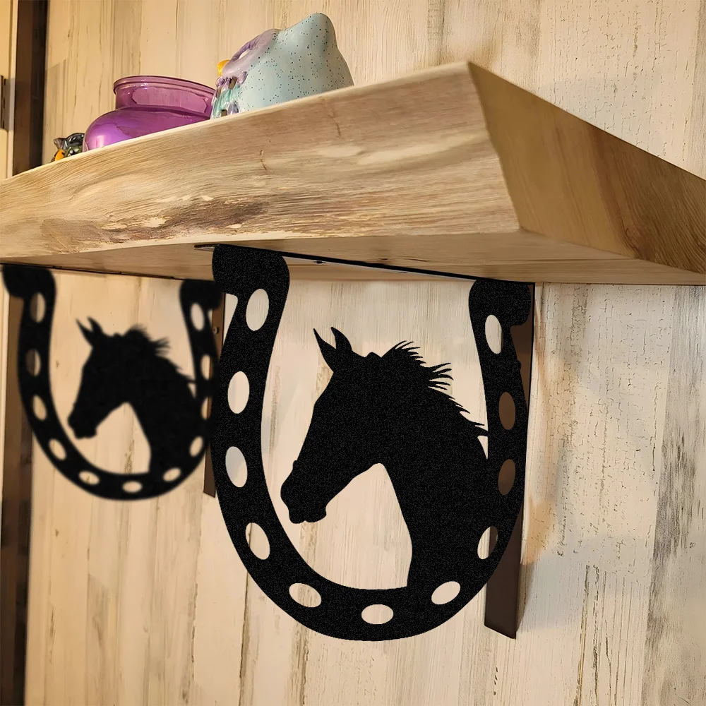 2pcs Horse Metal Shelf Bracket - Woodworking Horse ulasan dan harga