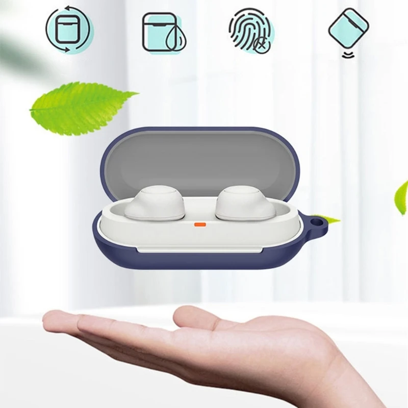 Compatible for Sony WF-C700N Earphone Cover-Shell Shockproof Anti-scratch Protect Sleeve Washable Housing Dustproof Case