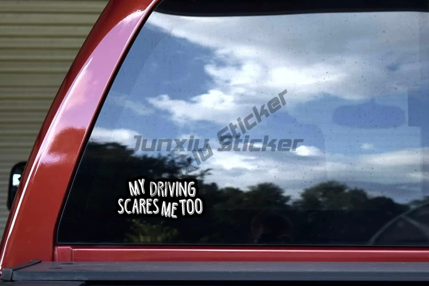 Creative and Funny Text StickerTalk. My Driving Makes Me Too Scared of Vinyl Stickers