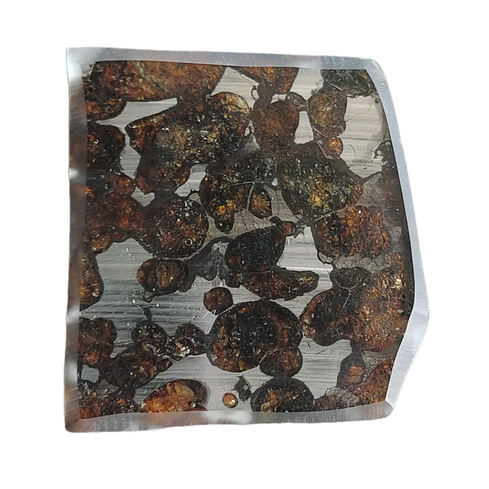 

16.2g SERICHO Pallasite Flakes Natural olive meteorite slices Meteorite material Specimen Collection - from Kenya - TA340