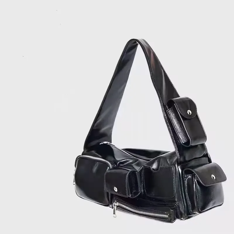 Simple PU Leather Branded Multi-function Crossbody Handbags and