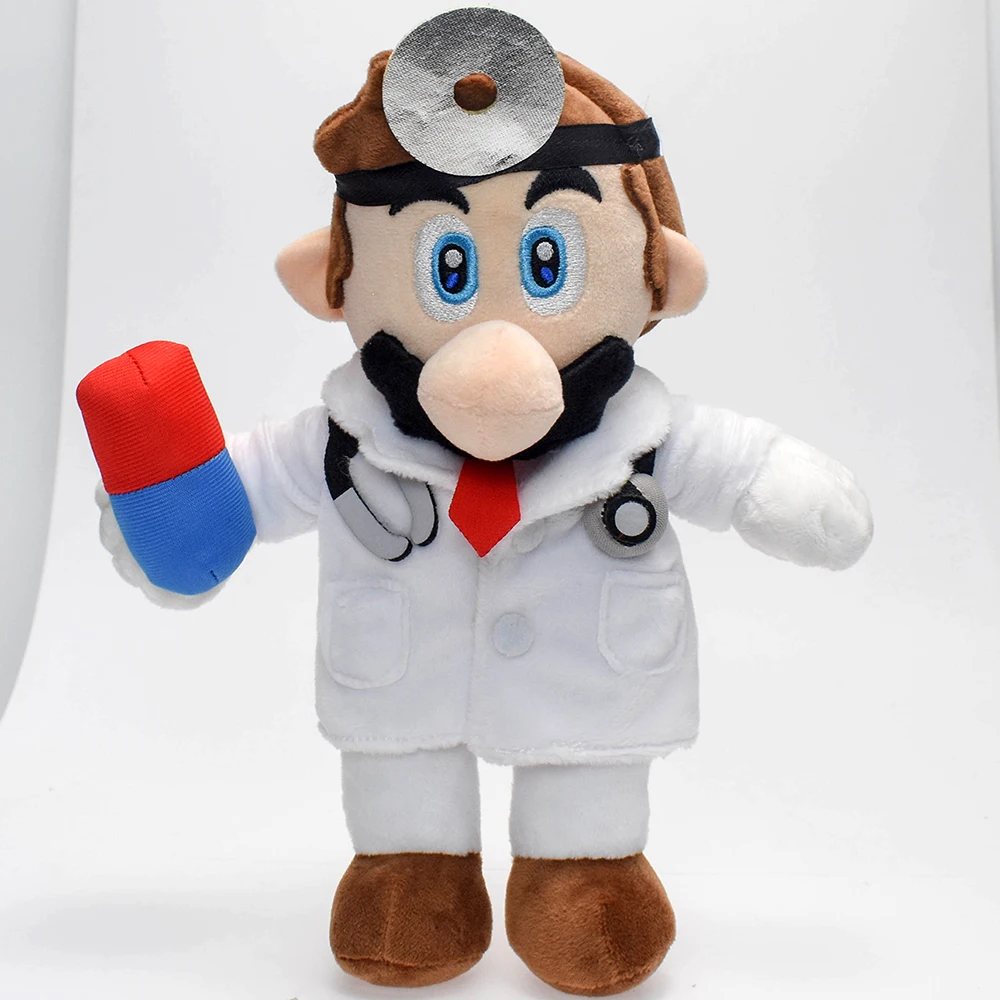 Super Mario Bros. Wonder Dr.Mario Vitamin Toss 9 inches Stuffed Animal , Nintendo Switch World Doctor Odyssey Plush Toy Doll