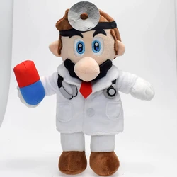 Super Mario Bros. Wonder Dr.Mario Vitamina Toss 9 polegadas Animal de pelúcia, Nintendo Switch World Doctor Odyssey Boneca de brinquedo de pelúcia