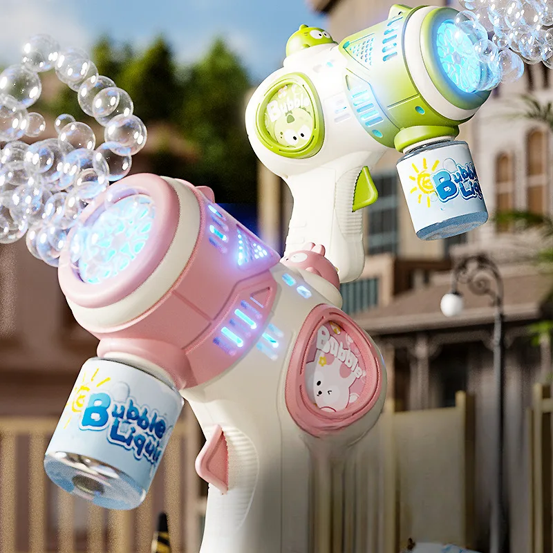 Neue Automatische Bubble Gun Für Kinder Multi Loch Handheld Blase Gebläse Maschine Elektrische Blase Maker Spielzeug Für Mädchen Und Jungen