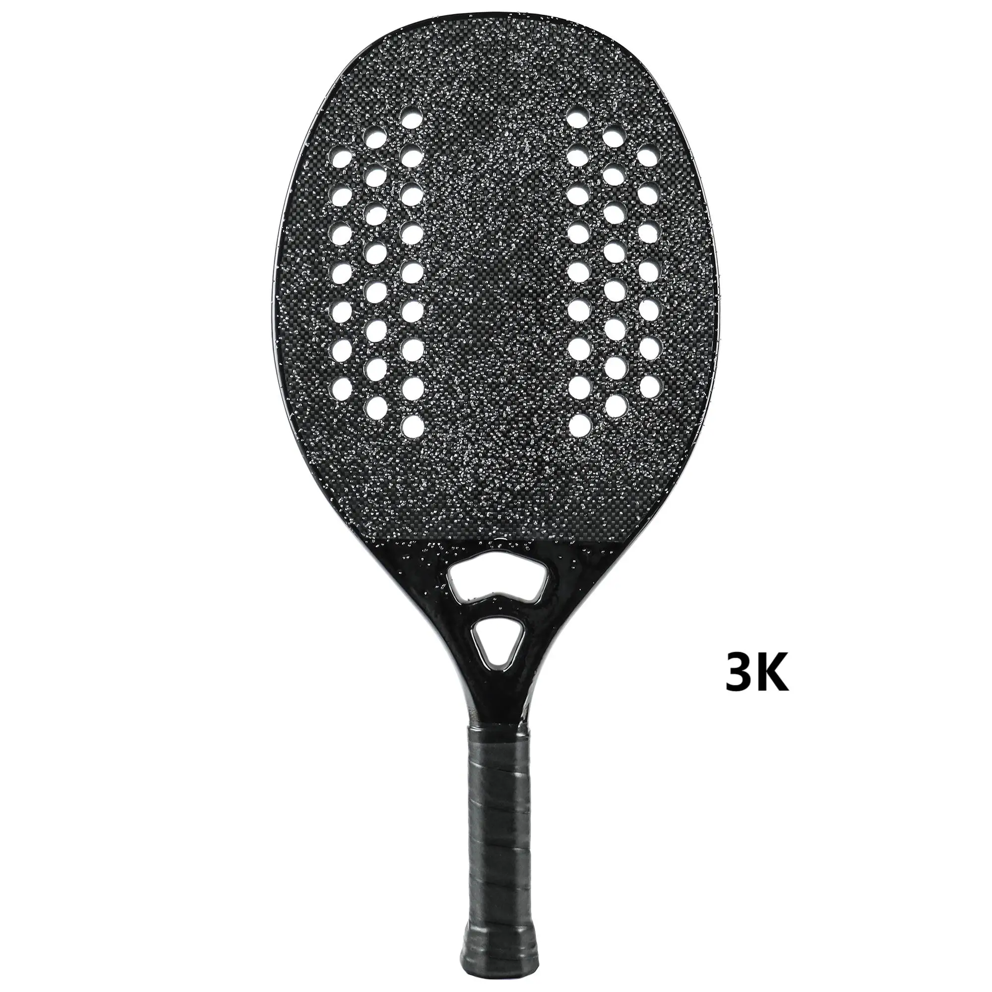 Beach Tennis Racket Set of 2 Kevlar/12K/3K Carbon Fiber 22mm Grit Surface Racket Black Soft EVA Core Outdoor Sports Rackets Gift