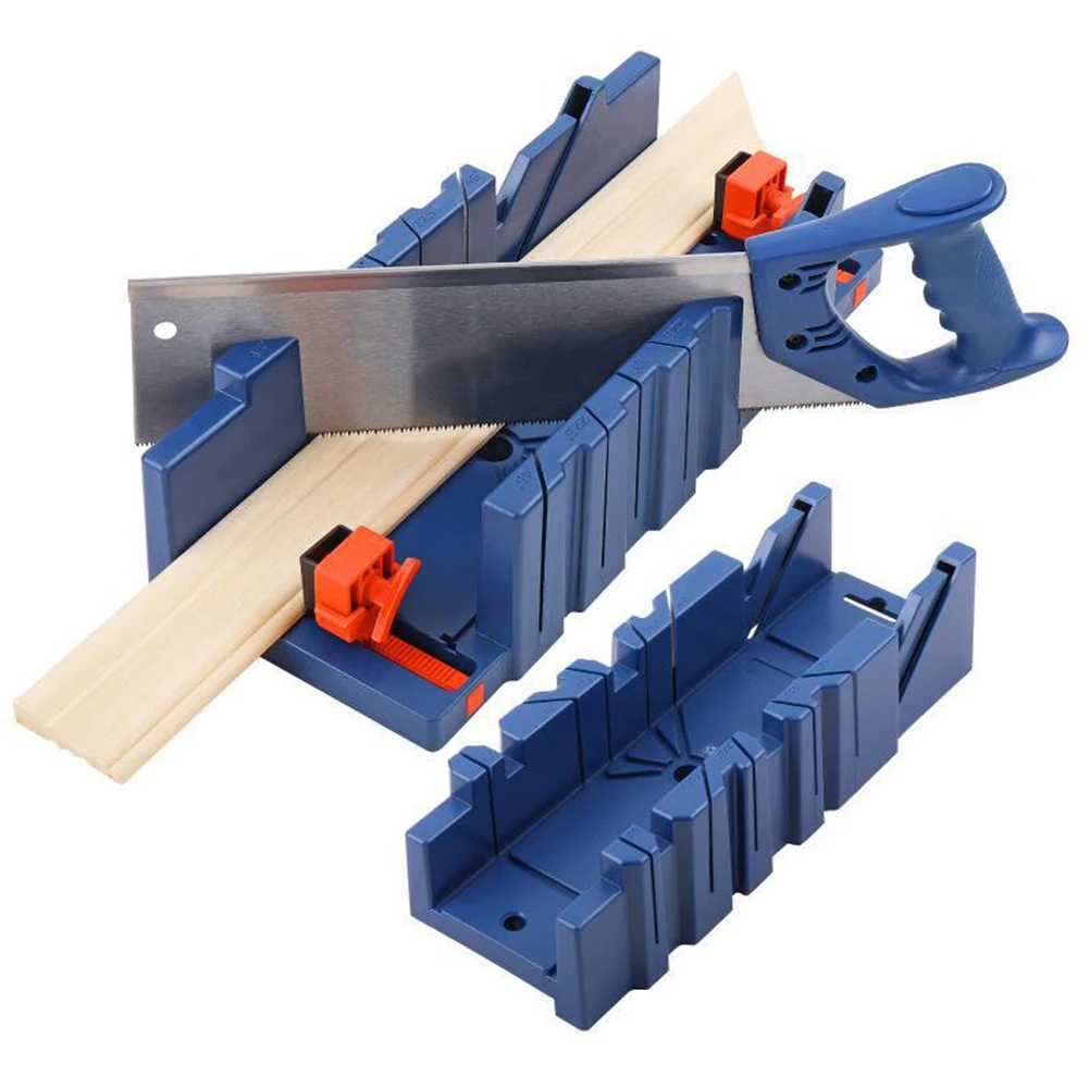 

12 Inch Mitre Box With 14 Inch Back Saw Miter Box With 45 Degree 90 Degree Angle Slot Types For Woodworker Carver Carpenter