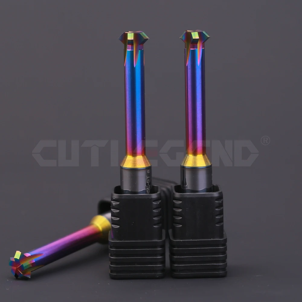 

HRC65 Front Back Deburrer Double Angular Chamfering Cutter Inner Chamfer 90 Degree for Aluminum Internal Burr Removal CNC Tool