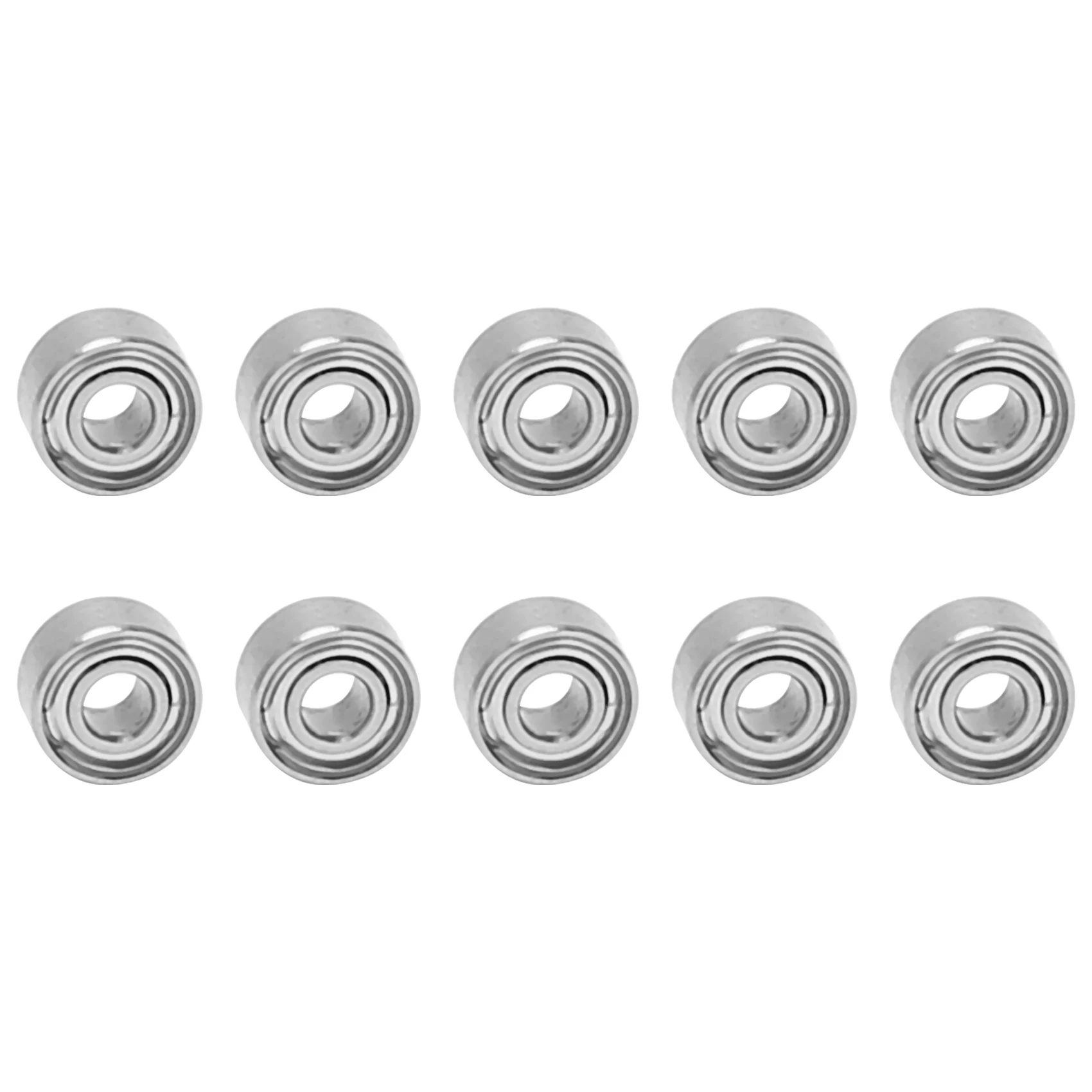 10pcs Miniature Sealed Metal Shielded Metric Radial Ball Bearing Model: MR52-ZZ 2x5x2.5Mm