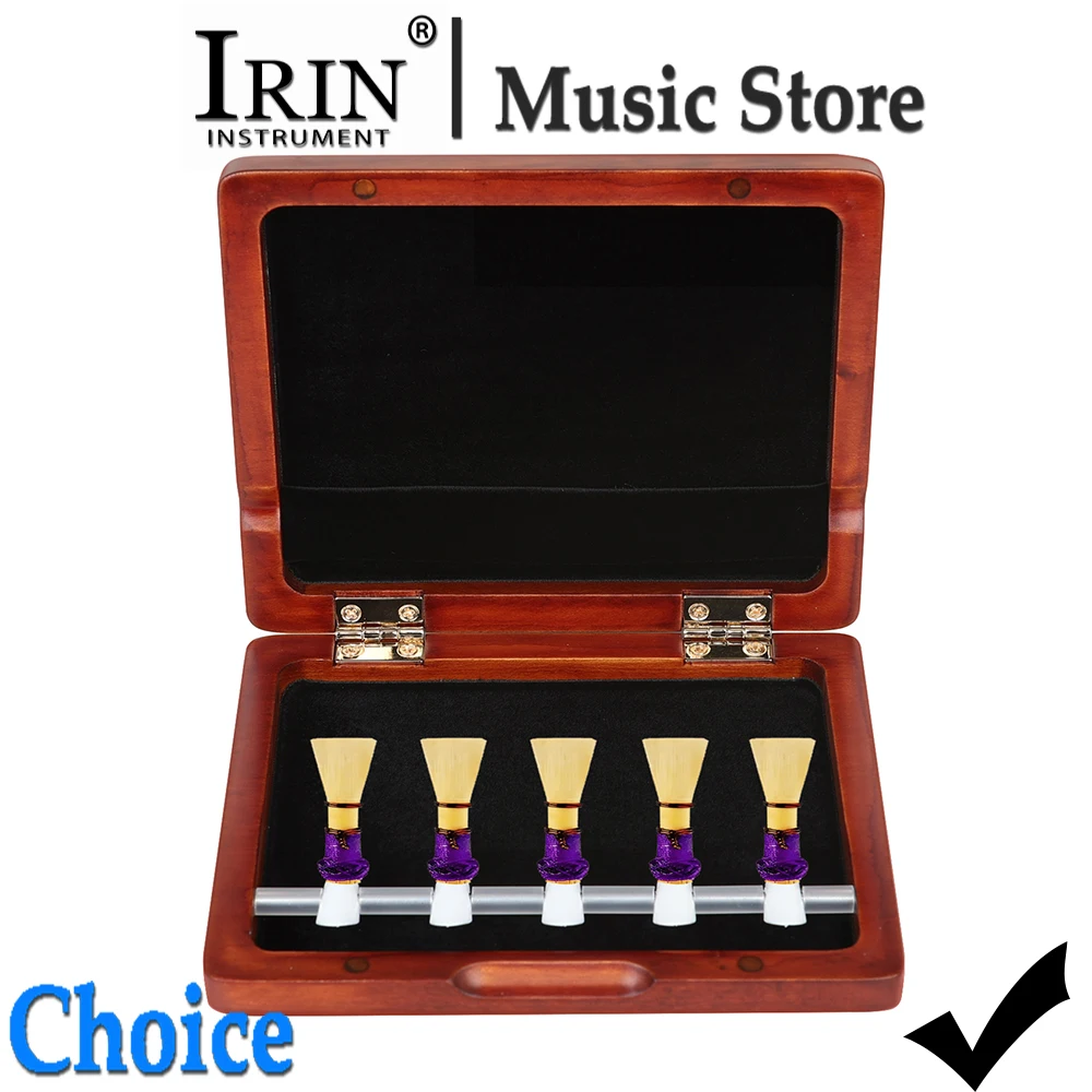 SLADE Bassoon Reed Case 5-Reed Capacity Rosewood With Sponge Lining & Fixing Tubes Bassoon Instrument Parts & Accessories
