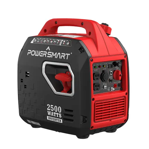 Generador inversor portátil PowerSmart de 2500 vatios con tecnología silenciosa y protección de CO