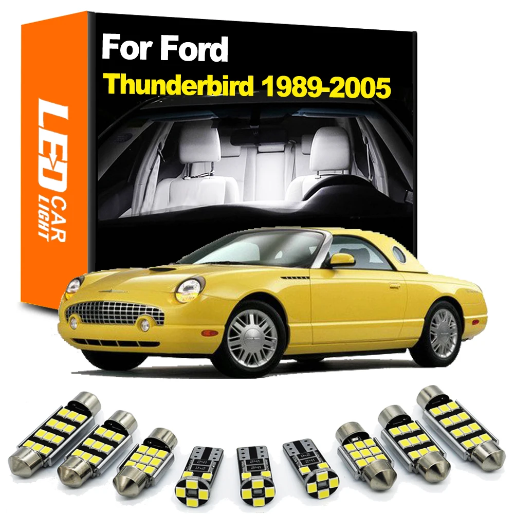 Zoomsee-Kit de luz LED Interior para coche Ford Thunderbird, Bombilla Interior, maletero de lectura, Canbus, 1989-2001, 2002, 2003, 2004, 2005